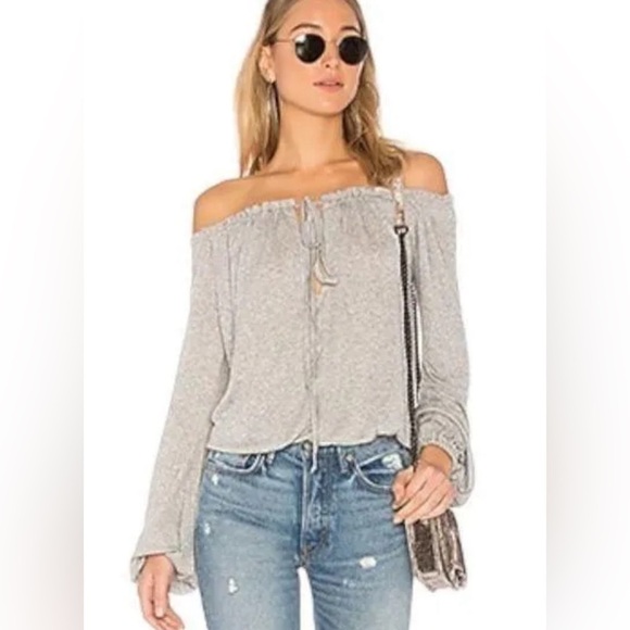 Michael Lauren Tops - Michael Lauren Revolve Moshi Frederico Top in Heather Grey Medium